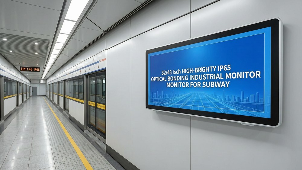 32/43 Inch High-Brightness IP65 Optical Bonding Industrial Monitor for Subway: Buyer Verification Guide